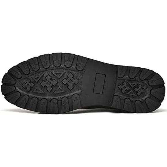 NWT ~ Men's Black Chelsea Ankle Slip On Hiking Casual Dress Boots ~ 8 1/2 (39) - Picture 3 of 5